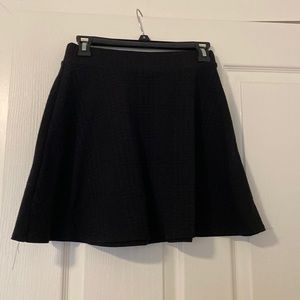 Black short skirt